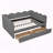 Gingham Daybed Storage Drawers USB Port Wave Shaped-319670699-319670741