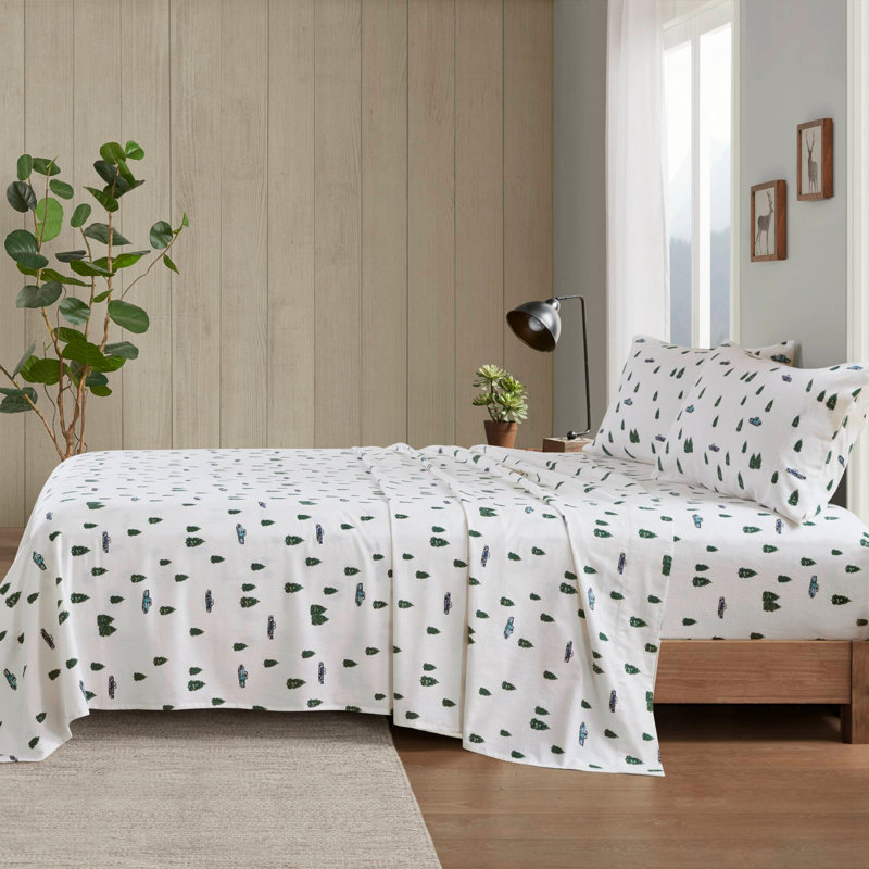 4 PCS Sheet Set Trees & Trucks, Queen Sheet Set