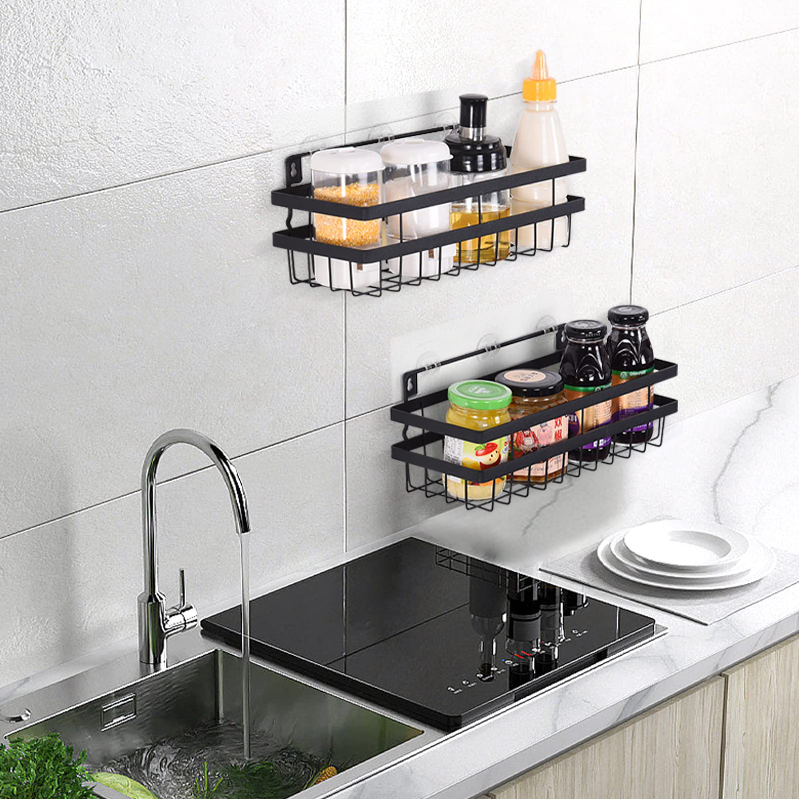 Mint Pantry Spice Rack Seasoning Organizer For Cabinet Or Wall Mount ...