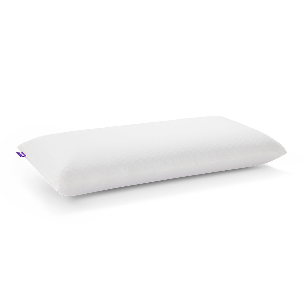 Premium Grid Plush Cooling Pillow, King Pillow, Low