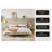 Solid Wood Platform Bed With Rattan-61217004