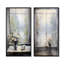 «Gray Misty River Window View I», ensemble de 2 impressions sur toile-102583017-102583011