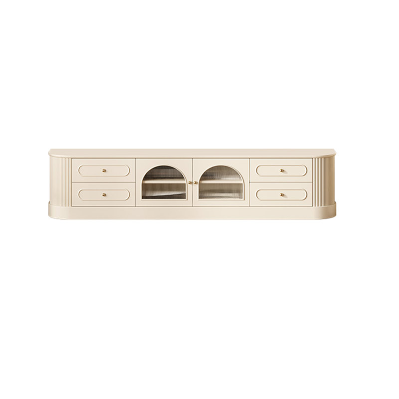 Meuble télé en bois de bouleau style français, 70.86"