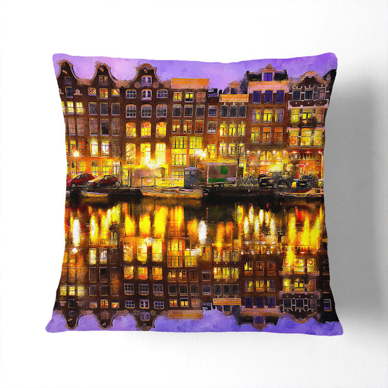 Square Throw Cushion, Black, 55cm H x 55cm W x 20cm D