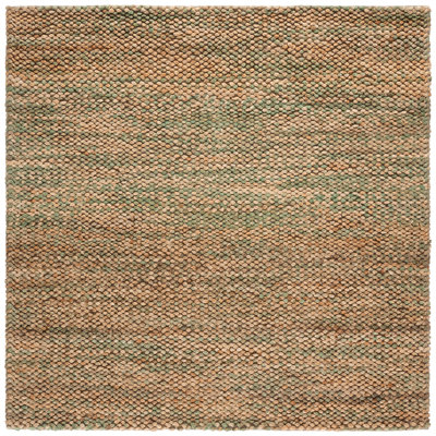 Natural Fiber Couture 111 Hand Woven 80% Jute; 20% Cotton Abstract Rug