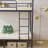 Alisiana 78" W Metal Twin-Over-Twin Bunk Bed with Built-In Ladder-1565632301