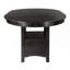 Table de salle à manger à finition comptoir en cerisier foncé avec rallonge et base de rangement 1 pièce-122056800