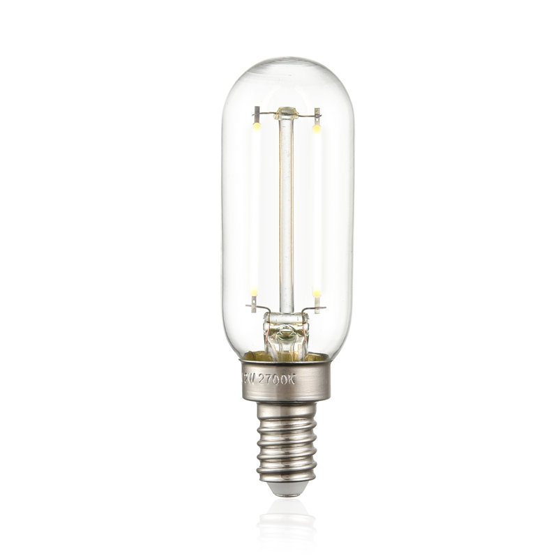 2 watts (équivalent à 25 watts), ampoule à DEL T8 à intensité variable, blanc chaud (2 700 K) / culot candélabre