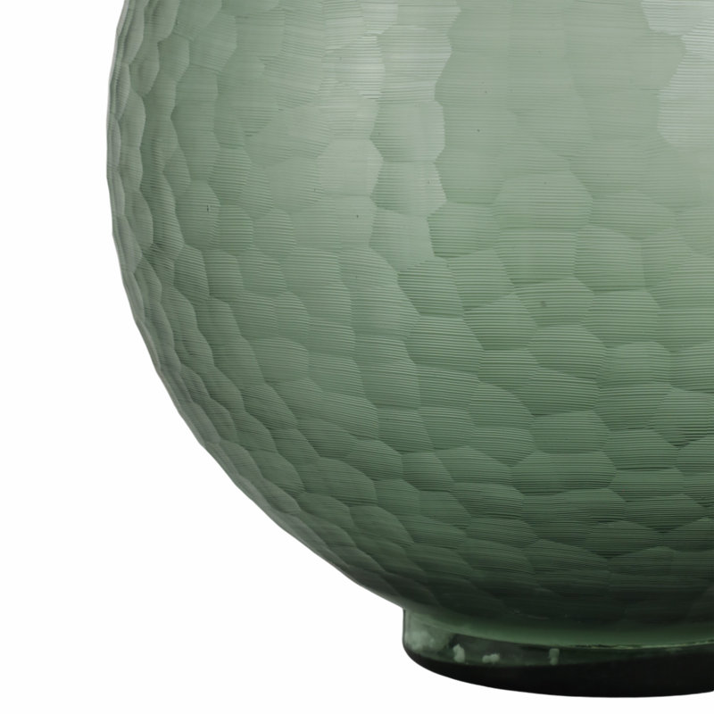 Bastia Handmade Glass Table Vase, Overall Height - 14"