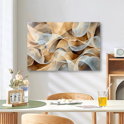 Ruban entrelacé moderne, reproduction d'art sur toile tendue avec grande galerie pour le salon et la chambre à coucher