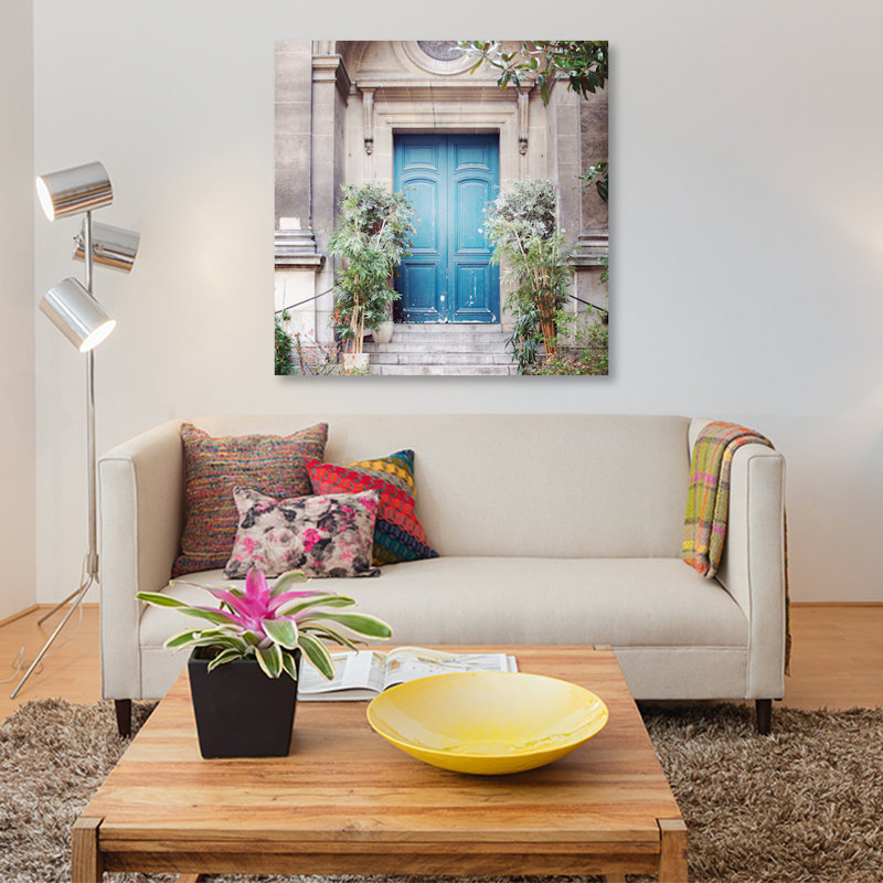 «Paris Moments IV» par Laura Marshall, reproduction sur toile tendue sur châssis, H 26 po x l 26 po x P 1,5 po, Toile tendue