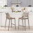 Upholstered Counter Stool with Metal Frame-949622641-949622654-949622652