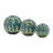 Decorative Objects for Home Decor – Glossy Ceramic Orbs Sculpture and Statues for Shelf Styling, Kitchen Decor, or Modern Decorations for Living Room – Set of 3
