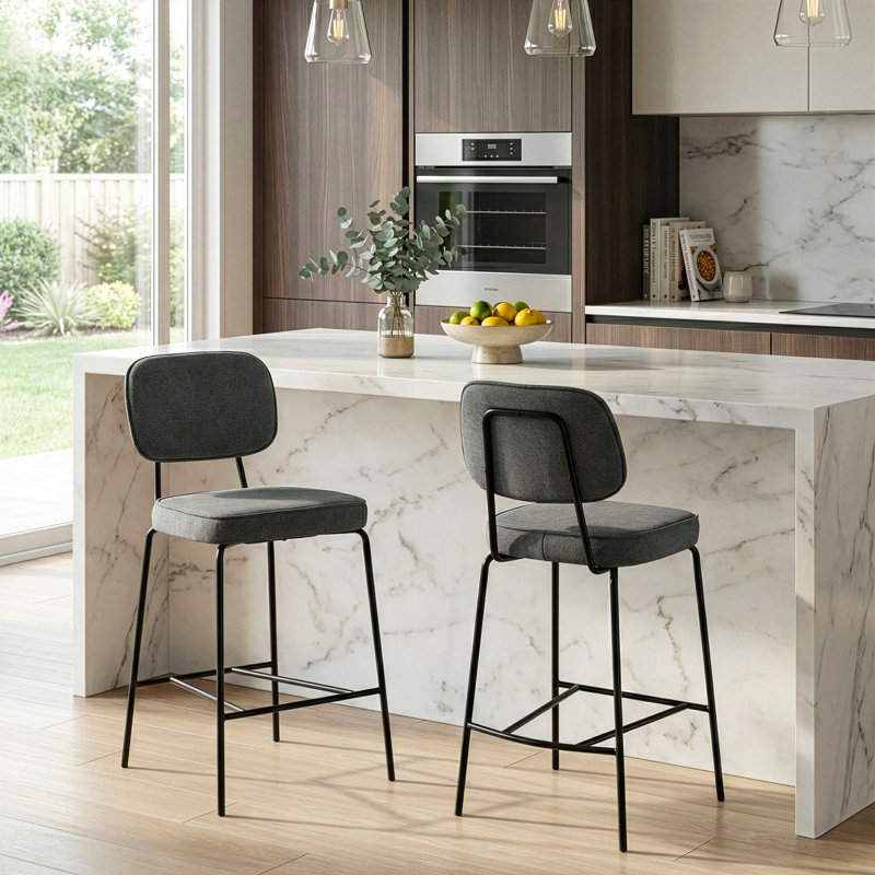 Tabouret de comptoir 26 po, Gris