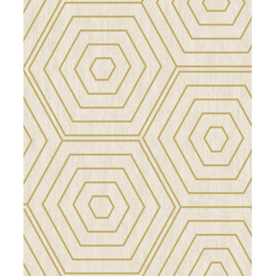 Hexagons 1m x 53cm Metallic Wallpaper Roll
