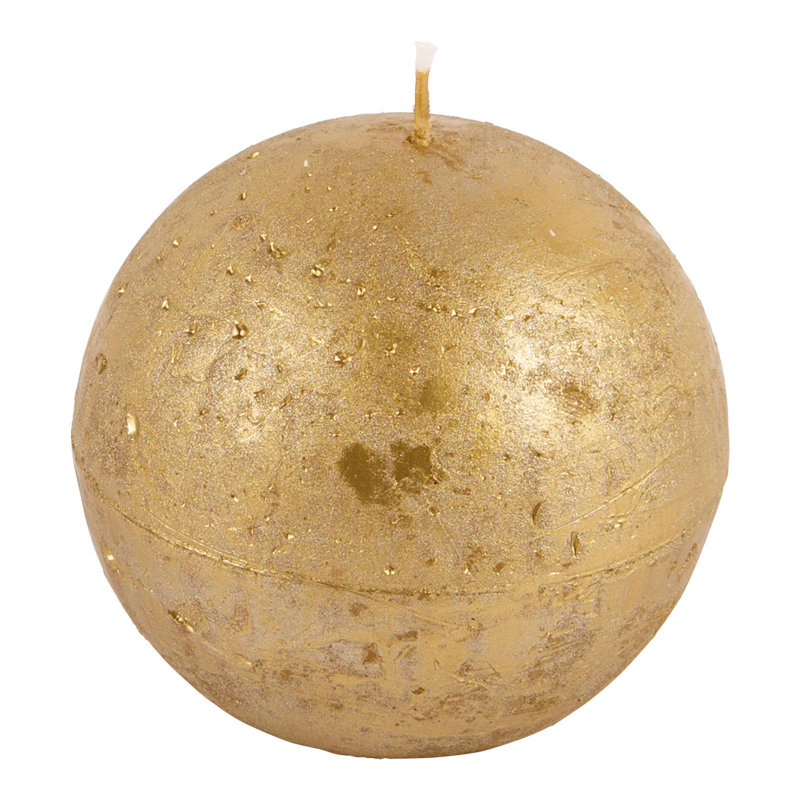 Unscented Novelty Candle, Gold