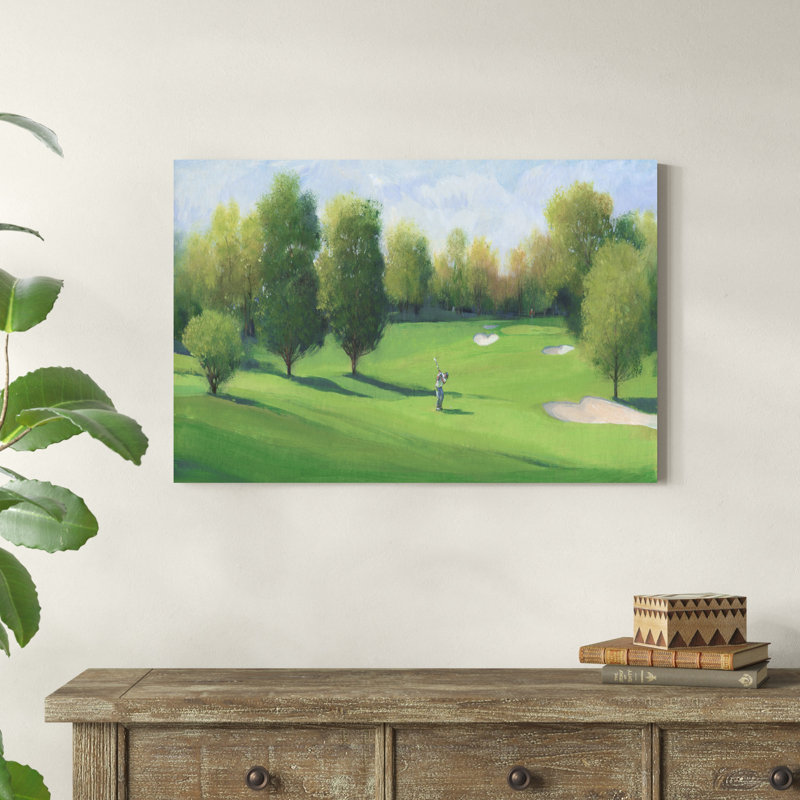 «Fairway Shot I» par Timothy O 'Toole - peinture sur toile tendue, H 24 po x l 36 po x P 1,25 po