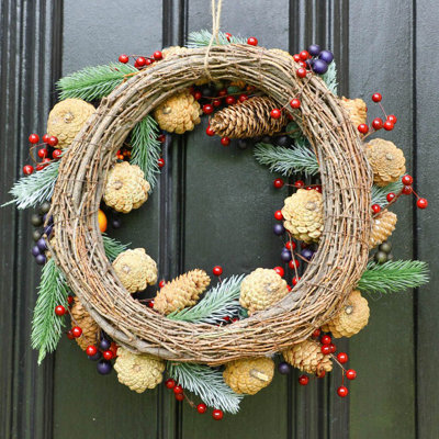 Dried Pinecones 40cm Wreath