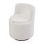 Upholstered Teddy and Sherpa Swivel Barrel Chair