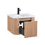 Meuble-lavabo mural avec lavabo incurvé-115689870