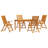 Rectangular 3 - Piece 6 - Person 150Cm L Outdoor Table Set