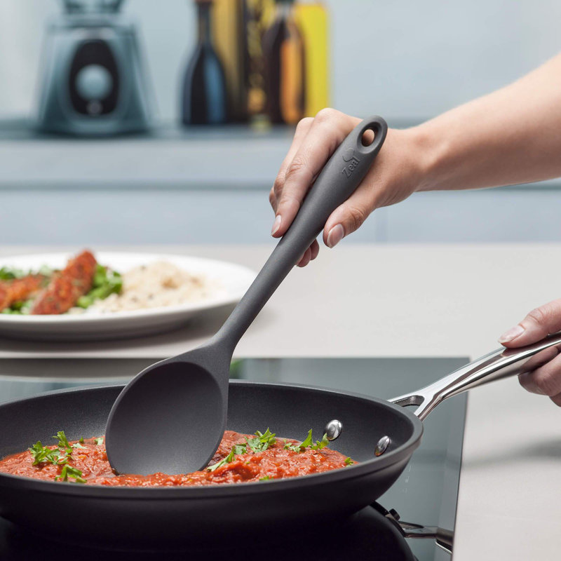 Zeal Cooking Spoon, Dark Grey