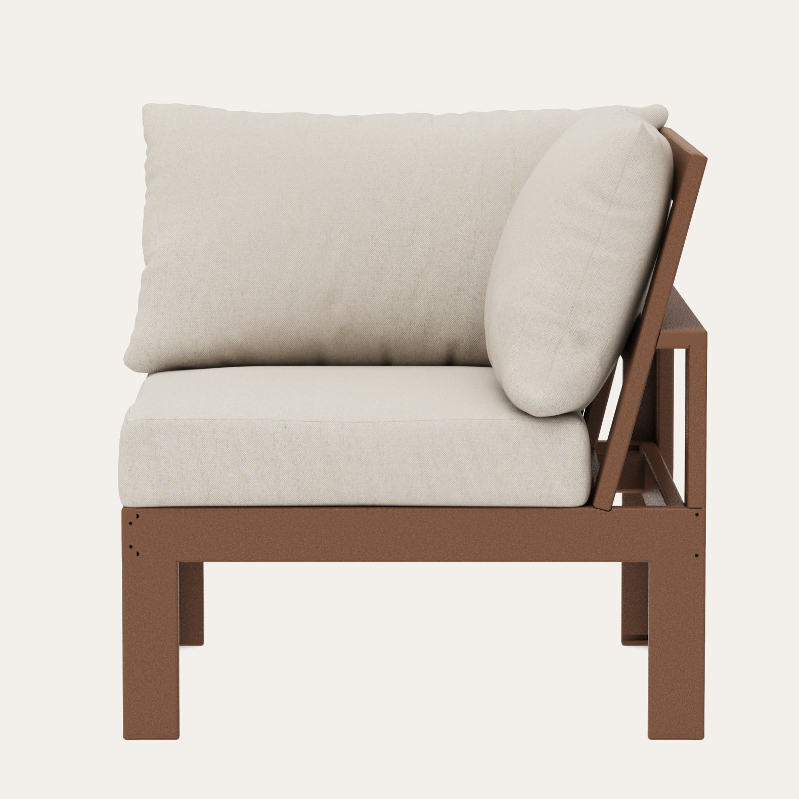 Edge Patio Lounge Chair, Dune Burlap Revolution®, Teak
