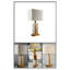 Rhodes 25.98" Antique Brass/White Table Lamp