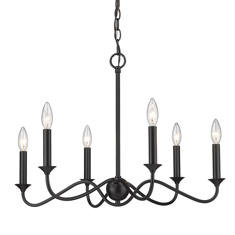 Lustre empire 6 lumières façon bougie Tierney
