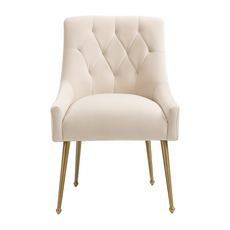 Willa Arlo Interiors Sandstrom Wayfair Chair Back Side & Reviews Velvet Solid | Tufted