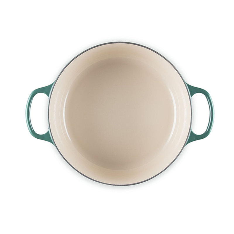 Le Creuset Signature Enameled Cast Iron Round Dutch Oven with Lid, Artichaut, 7.25 quarts