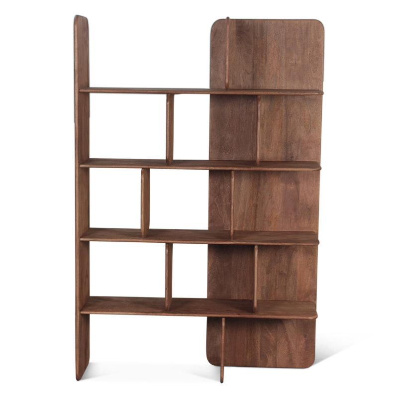 Hawker 48" Bookshelves in Dark Sienna, Natural Brown