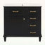 Armoire de rangement autoportante avec lavabo, tiroirs rabattables et tablette réglable-1048172085