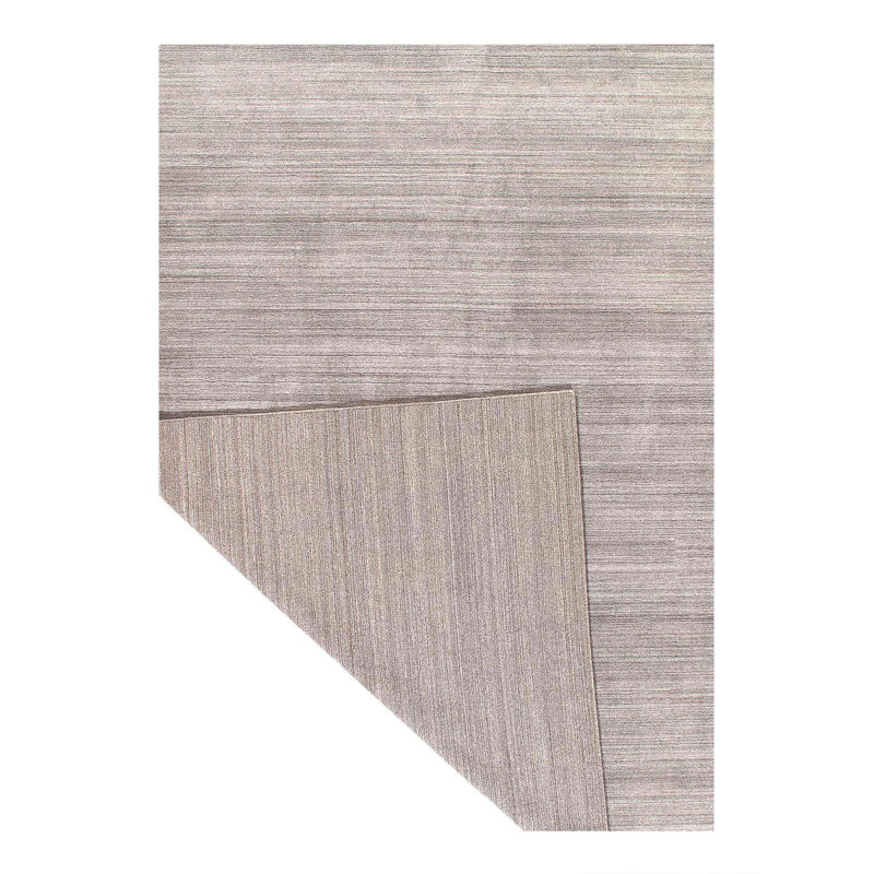 Tapis gris en coton / laine Xaiya