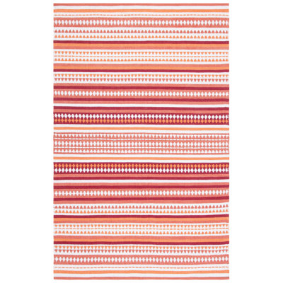 Adamsen Hand Woven Cotton Striped Rug