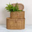 Modern Decorative Oval Woven Rattan Storage Boxes-2002975859