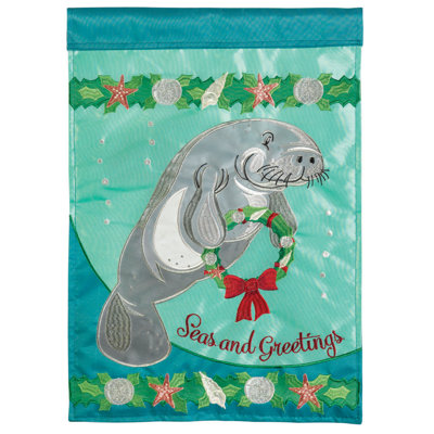 Drapeau de jardin en polyester 18 x 13 po Dariyana