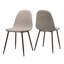 Chaise rembourrée en tissu avec pieds en métal Mid-Century-869717783