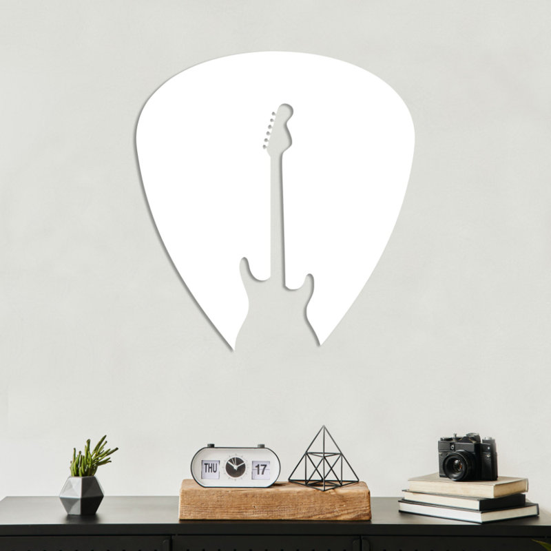 Art mural en métal guitare - décoration pour mélomane - suspension de thème de guitare rock - sculpture en métal industrielle rustique - décoration de studio de musique - art mural d'inspiration moderne - pièce d'art unique