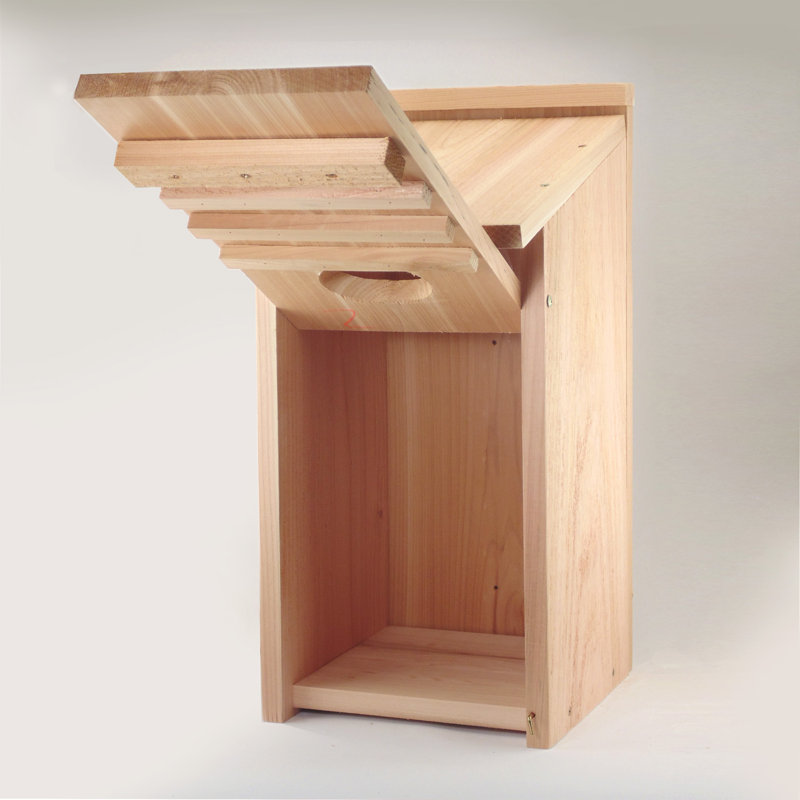 Woodlink WD1 Wood Duck Nesting House Box with 4 x 3 Inch Oval Entrance Hole