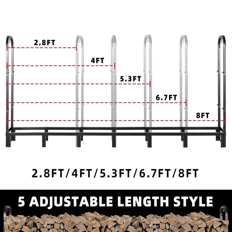 33cm W Log Rack