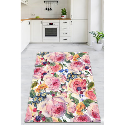 Stylish Area Rug, 4.6 x 6.2 Feet, 100% Polyester, 0.4 in Pile Height | Antibacterial, Non-Slip Underside, Machine Washable | Perfect for Living Room, Bedroom, and Dining Spaces, Durable & Easy to Maintain