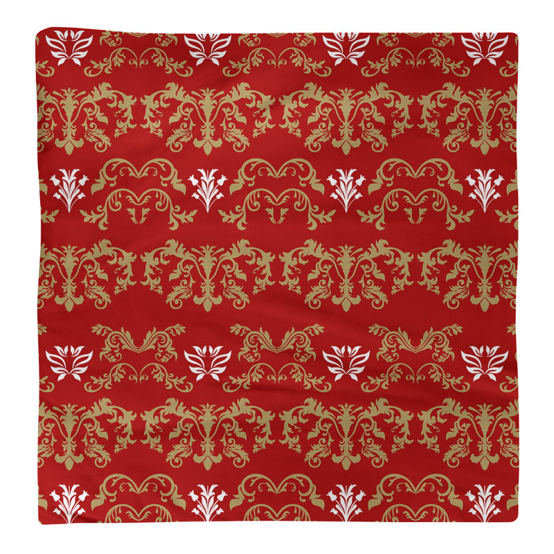 Serviette de football San Francisco, Or / rouge / blanc, Coton, l 22 po x L 22 po