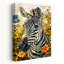 «Vibrant Zebra Floral»-129150495