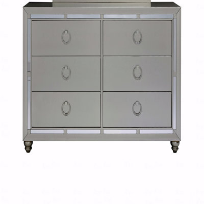 Commode à pierres précieuses argent