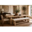 Amalfi Square Pine Wood Dining Table
