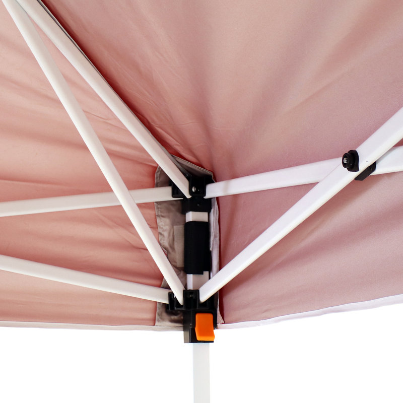 12' x 12' Solid Standard Pop-Up Outdoor Canopy, 12 ft. W x 12 ft. D, Red