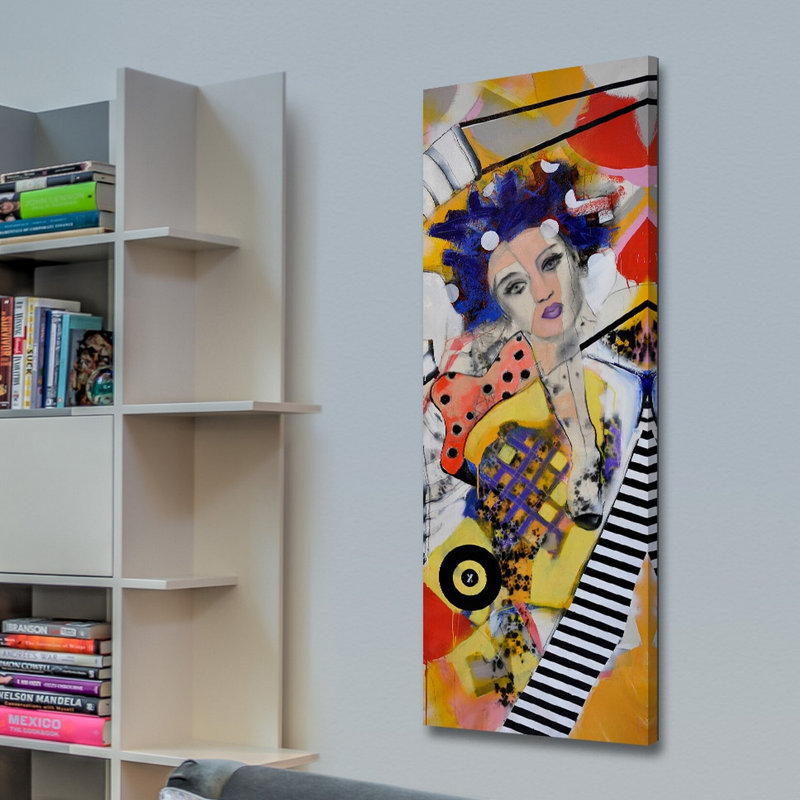 Lana Greben - Wrapped Canvas Painting, 114cm H x 38cm W x 3.81cm D