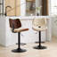 Structure avec chaises pivotantes à 360 °, hauteur réglable, beige, pour salle à manger / café / îlot de cuisine, 2 tabourets, dossier et siège, rembourrés de mousse,