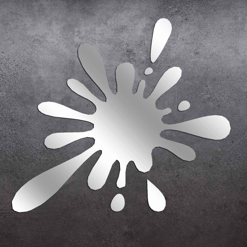 Modern Abstract Wall Decor on Glass